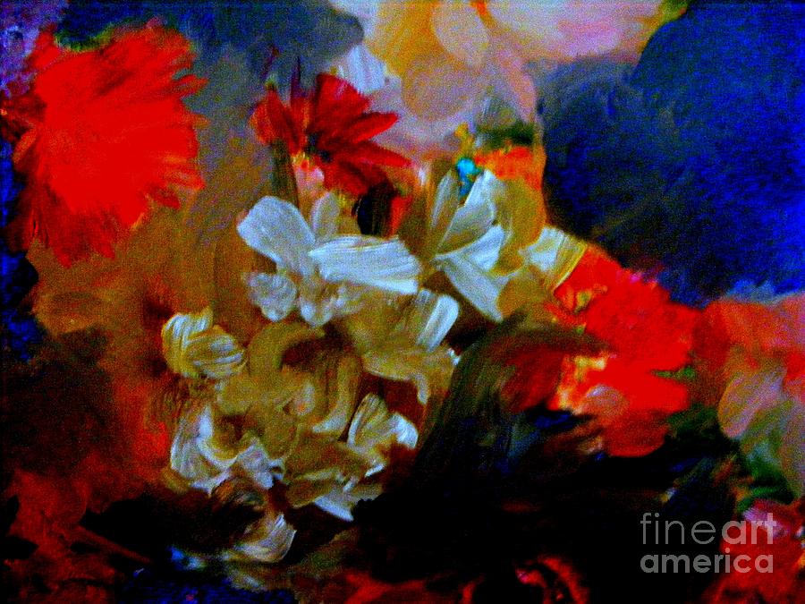 Imagining Flowers Painting by Nancy Kane Chapman