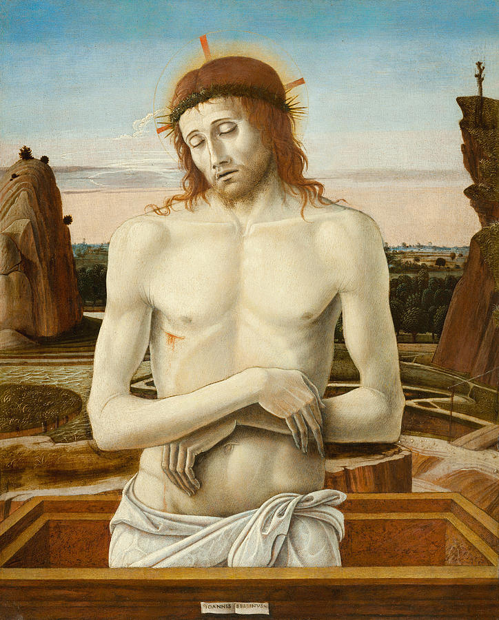 Portrait Painting - Imago Pietatis by Giovanni Bellini