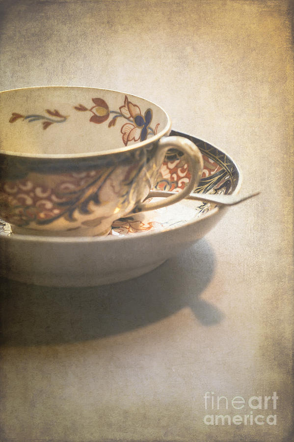Imari cup and saucer Photograph by Jan Bickerton