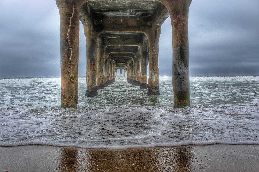 Rainy Pier Photograph