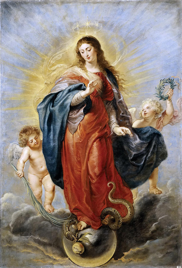 Immaculate Conception Painting by Peter Paul Rubens
