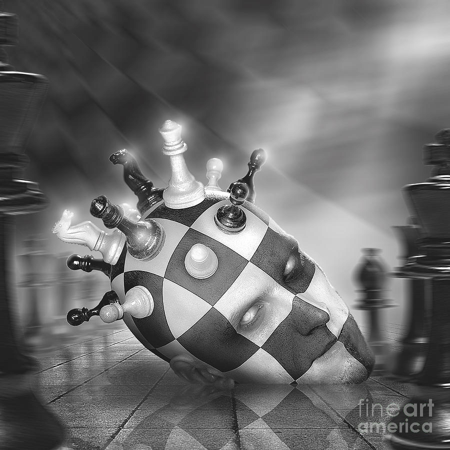 Surreal Chess Digital Art - Immerse by Judas Art