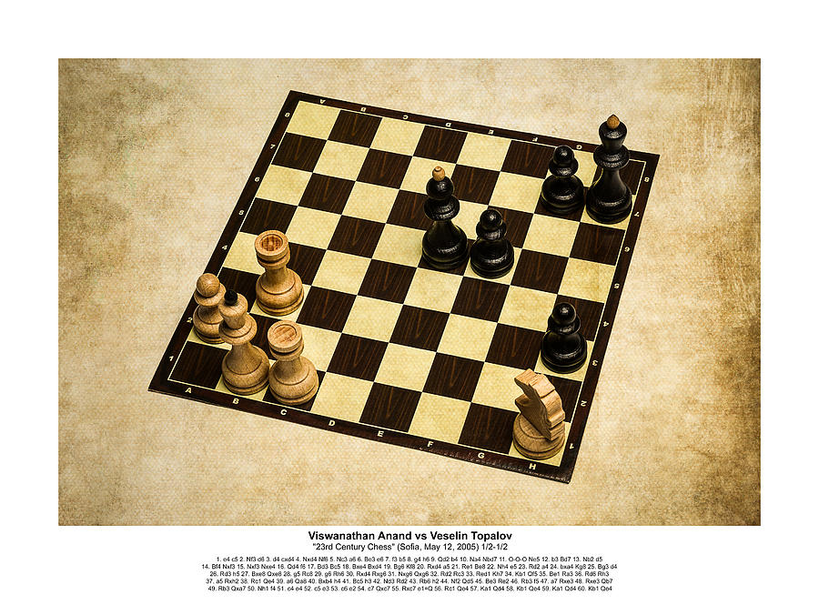 Immortal Chess - Anand vs Topalov 2005 - Moves Photograph by Alexander ...