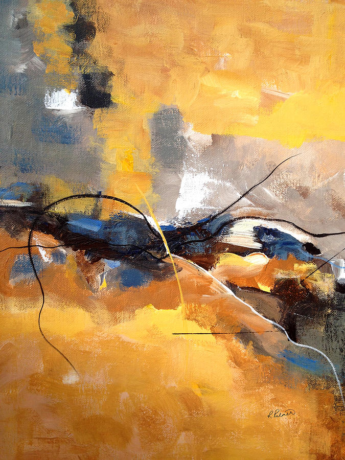 Abstract Painting - Immovable Rock by Ruth Palmer