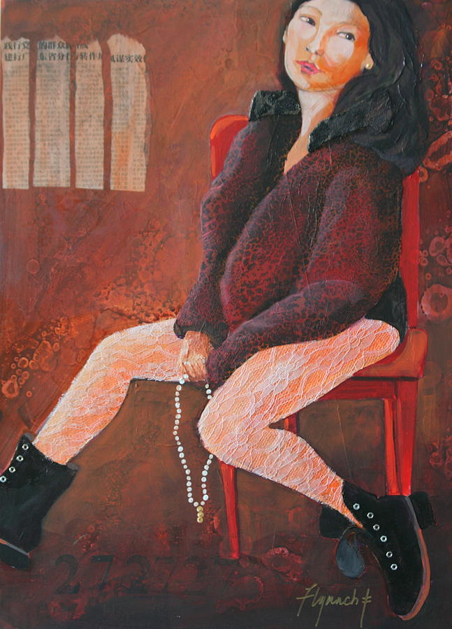 Imogene is Bored Painting by Lynn Chatman - Fine Art America