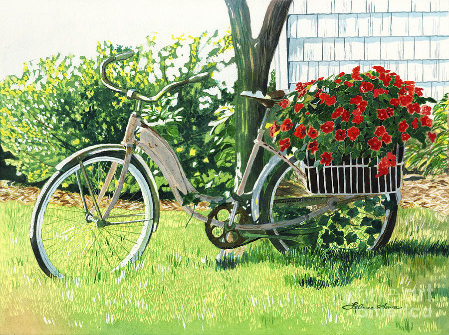 Impatiens to Ride Painting by LeAnne Sowa