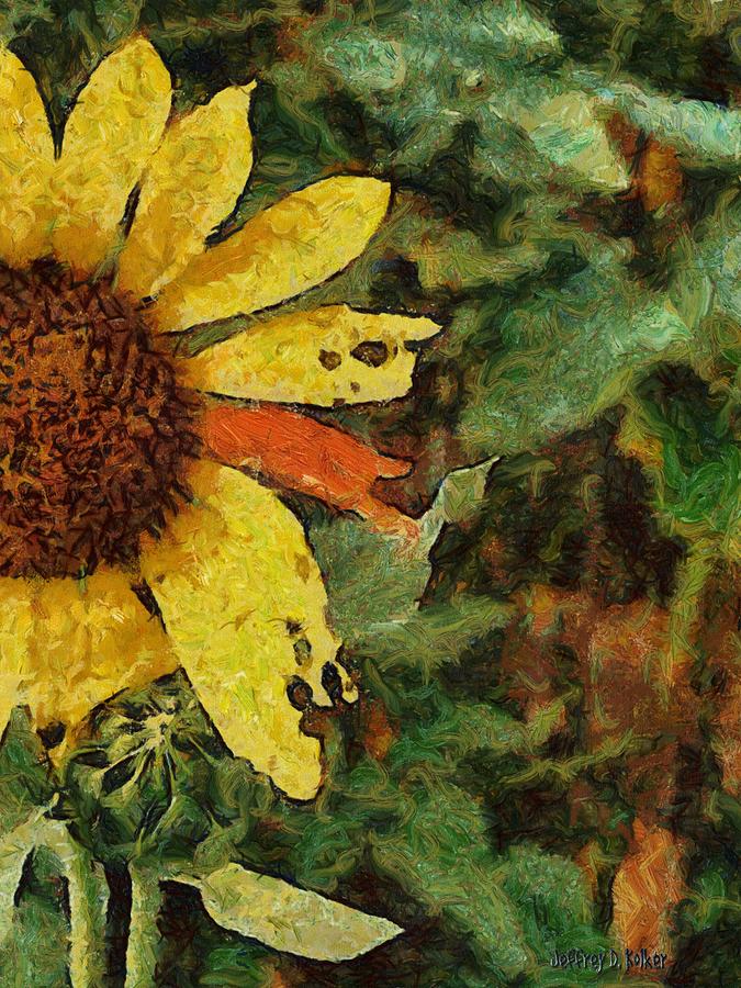 Flower Painting - Imperfect Beauty by Jeffrey Kolker