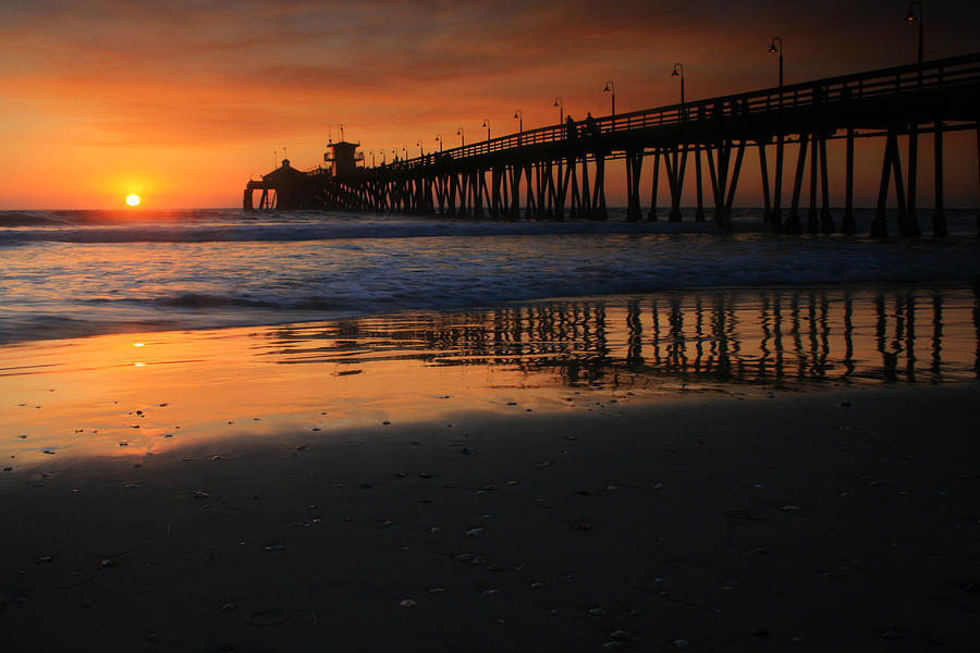 Imperial Beach Pier Sunset Photograph by Scott Cunningham