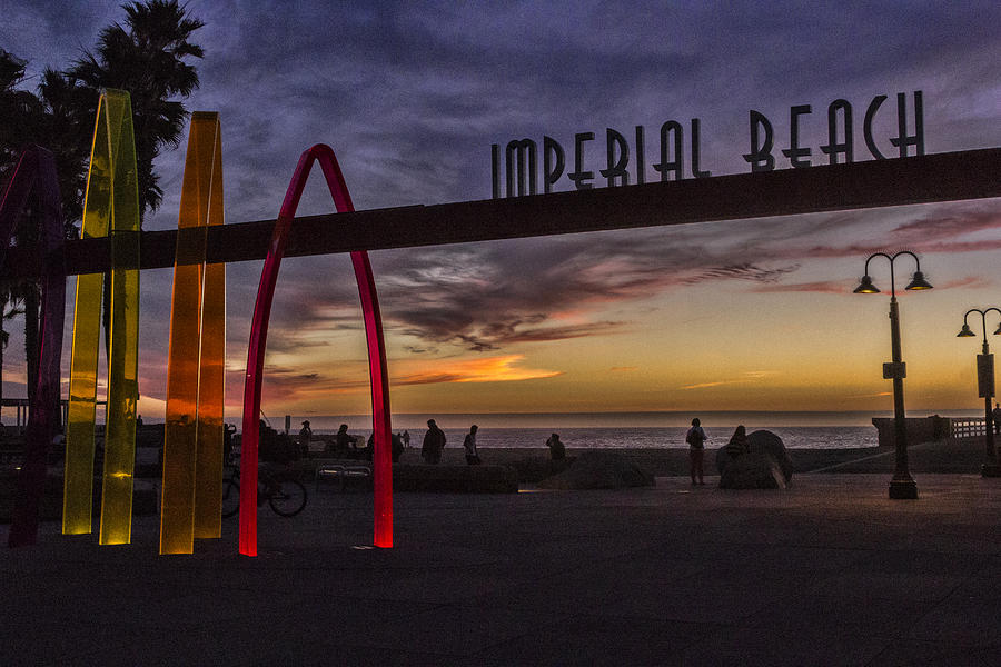 Imperial Beach Digital Art by Photographic Art by Russel Ray Photos
