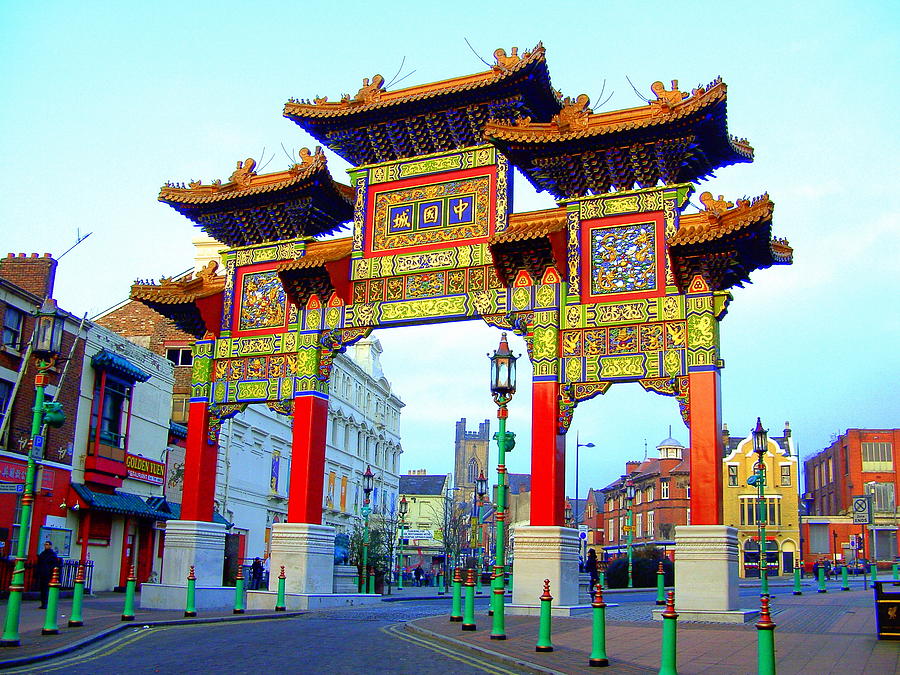 Imperial Chinese Arch Liverpool UK Photograph by Steve Kearns