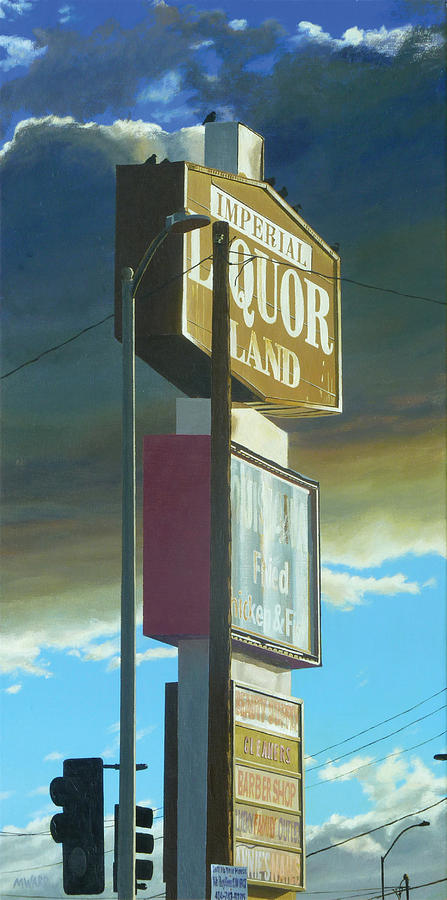 Los Angeles Painting - Imperial Liquor Land by Michael Ward