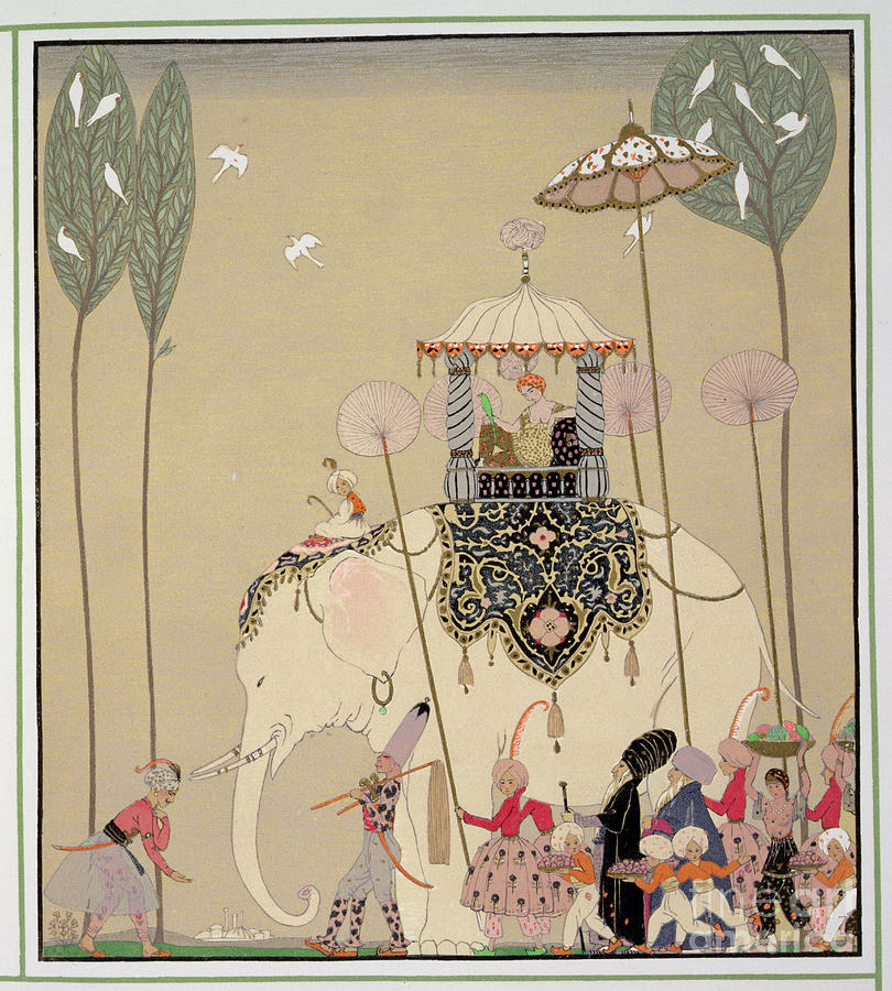 Bird Painting - Imperial Procession by Georges Barbier