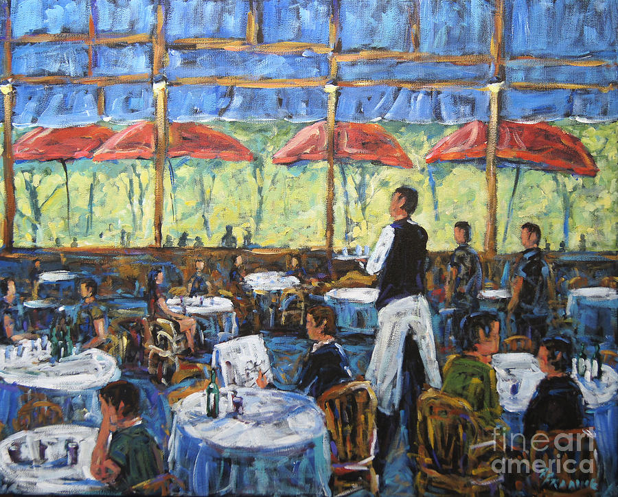 Impresionnist Cafe by Prankearts Painting by Richard T Pranke