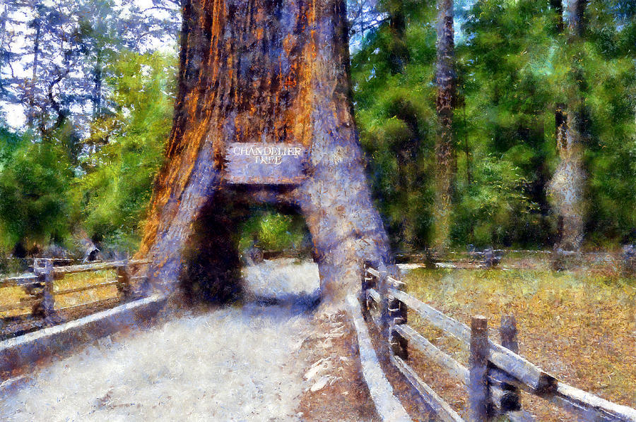 Impressionist Chandelier Tree Digital Art by Kaylee Mason