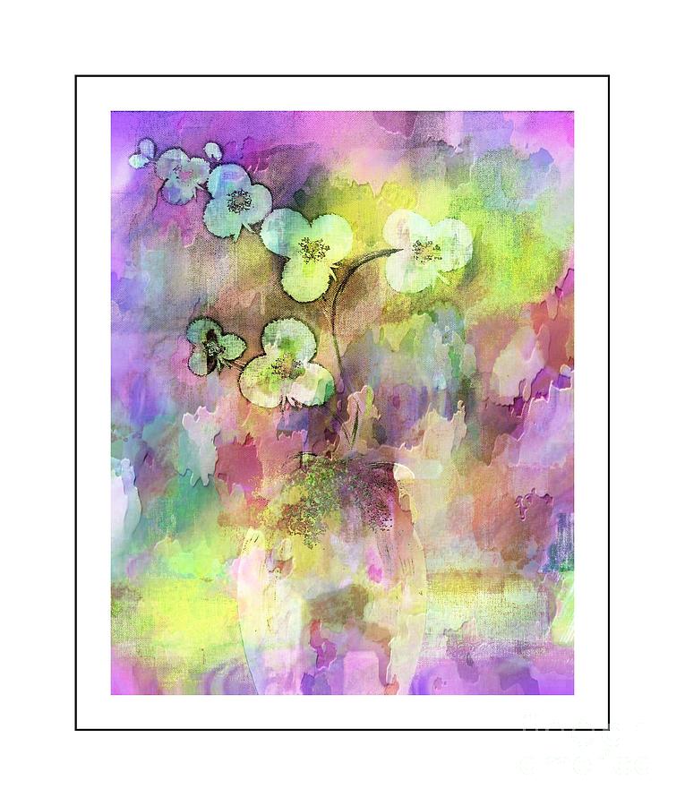 Impressionistic Orchids Painting by Barbara A Griffin
