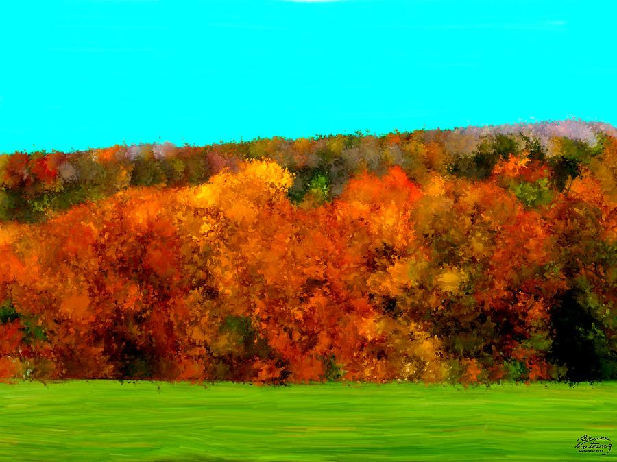 Impresssionist Autumn Trees Painting by Bruce Nutting
