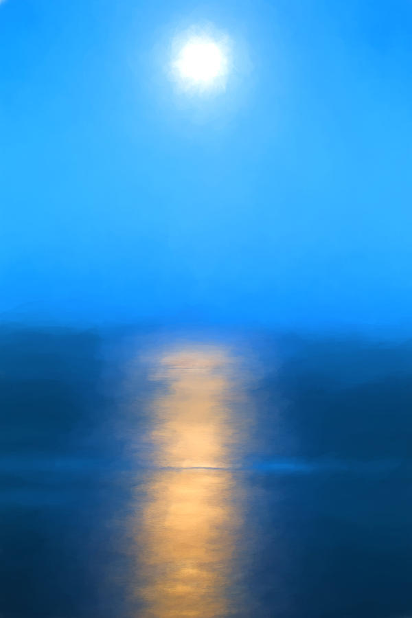 In A Blue Moon Digital Art