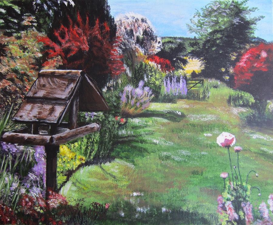 In A English Country Garden Painting by Denise Hills