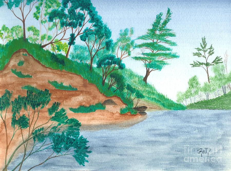Tree Painting - In A Mine Pit by Robert Meszaros