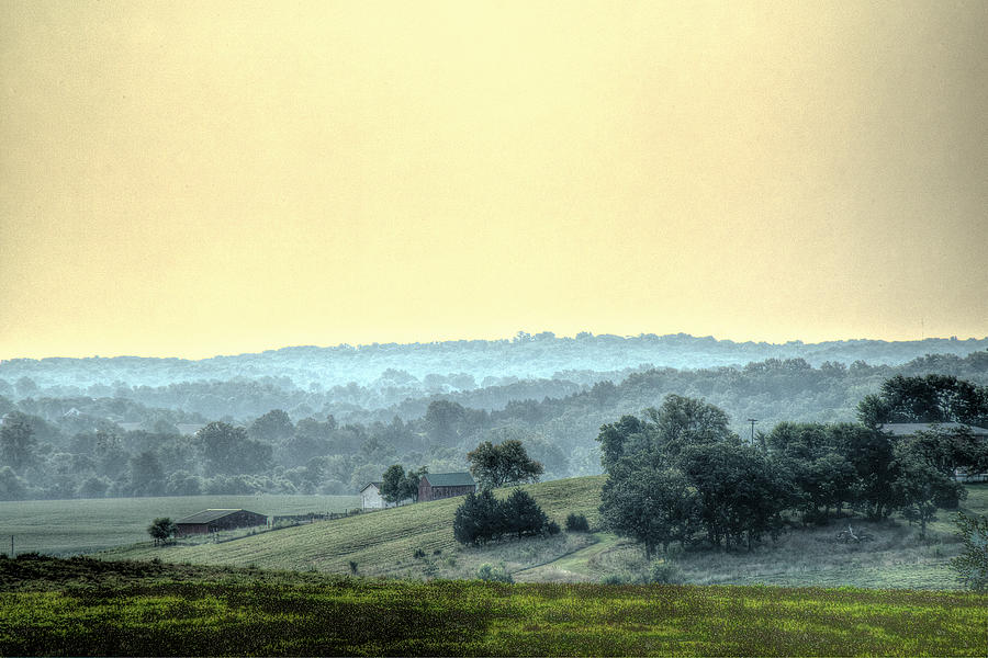 In a Misty Hollow Photograph by William Fields