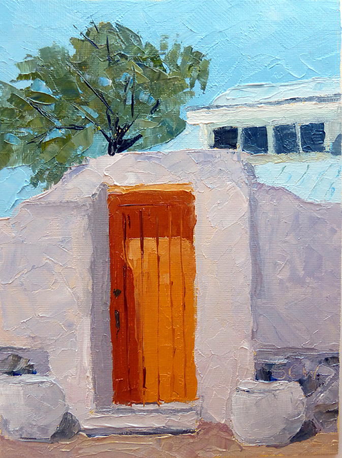 Tree Painting - In Abiquiu NM by Susan Woodward