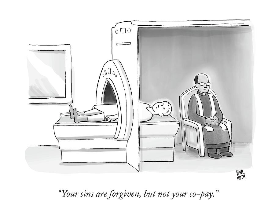 In An Mri Machine Drawing by Paul Noth