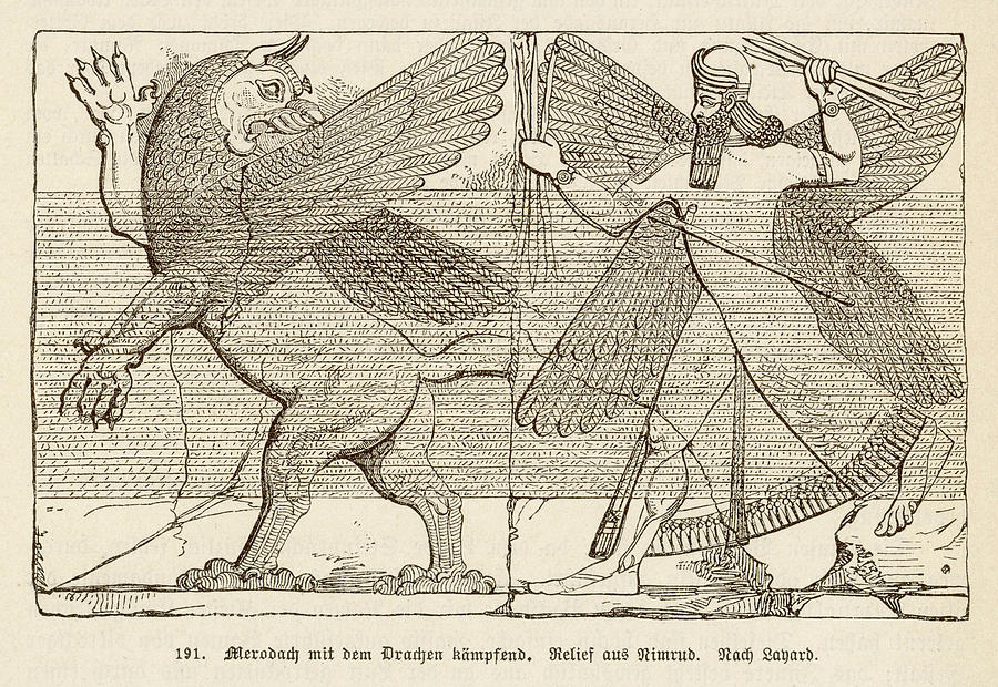 In Ancient Assyria, Merodach Drawing by Mary Evans Picture Library