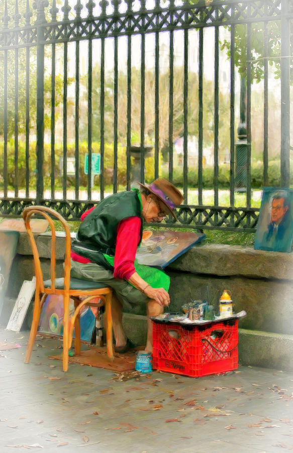 New Orleans Photograph - In Another World pastel by Steve Harrington