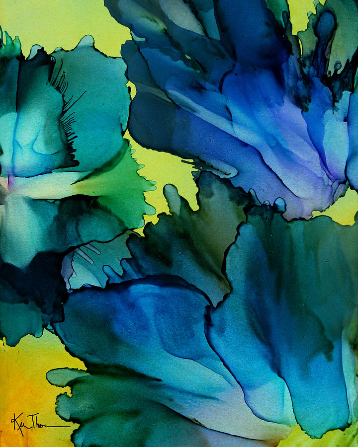 Abstract Painting - In bloom by Kim Thompson