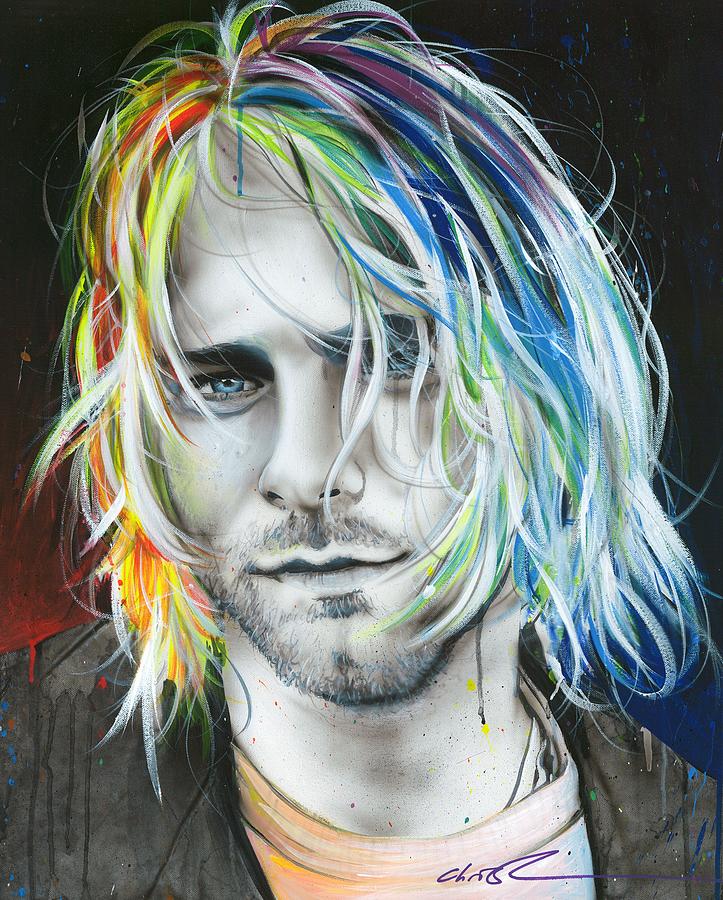 Kurt Cobain Painting - In Debt for My Thirst by Christian Chapman Art
