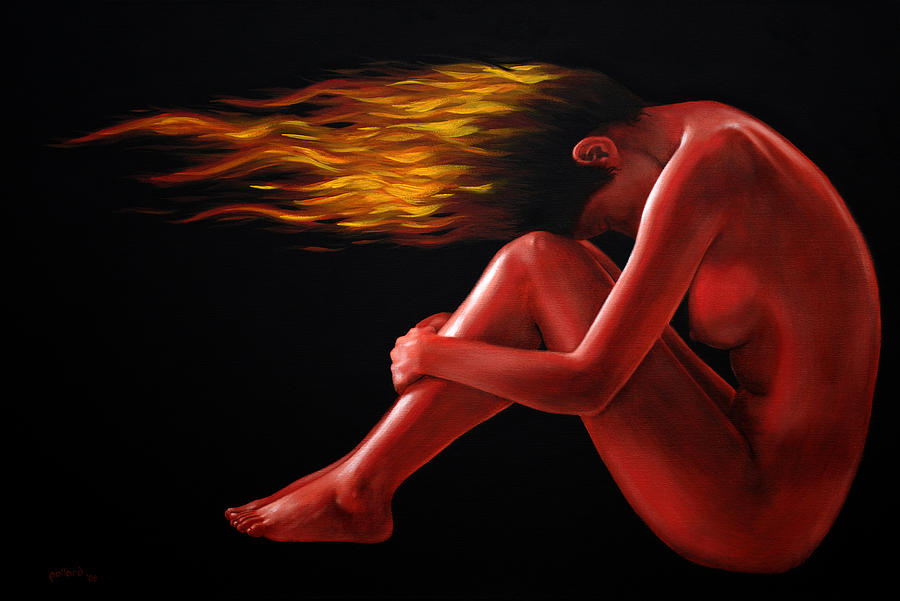 In Flame Painting by Glenn Pollard