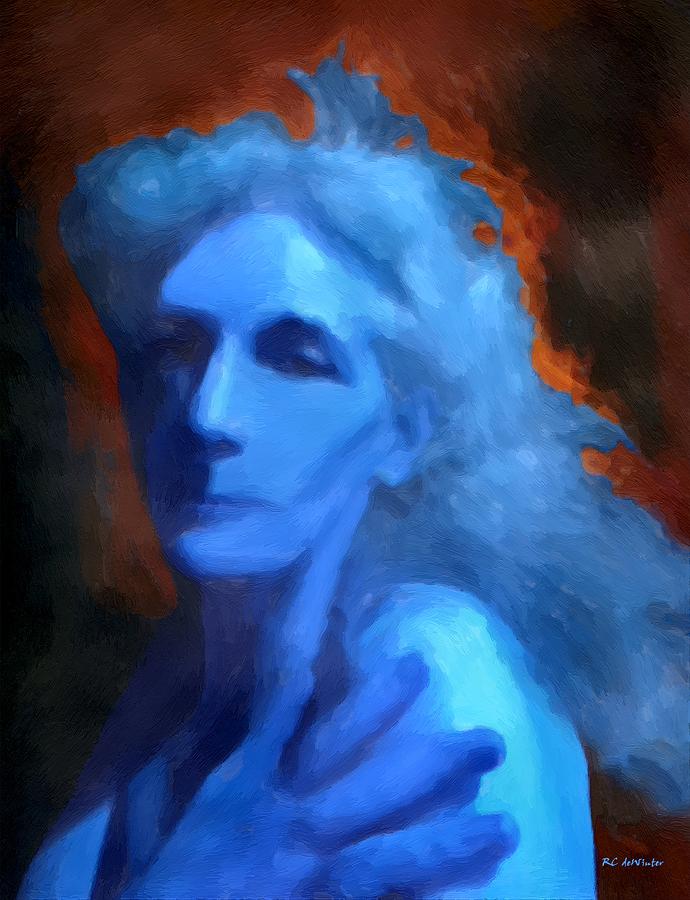 Portrait Painting - In Flames by RC DeWinter