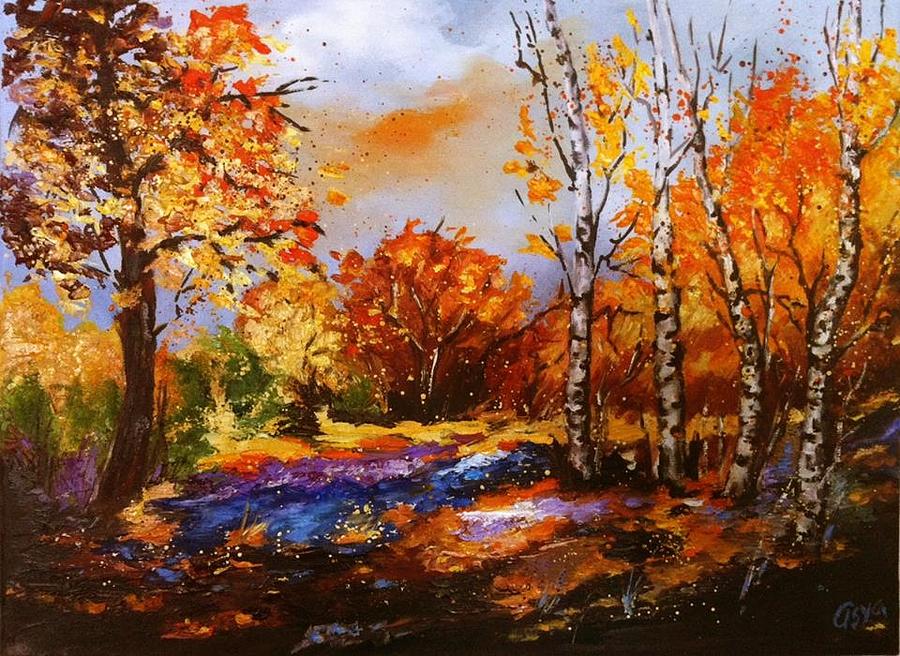Landscape Painting - In forest by Asya Tsvetkova - Toledo