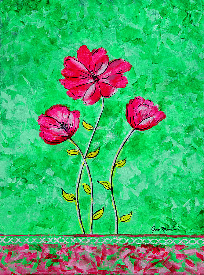 In Full Bloom by Jan Marvin Painting by Jan Marvin