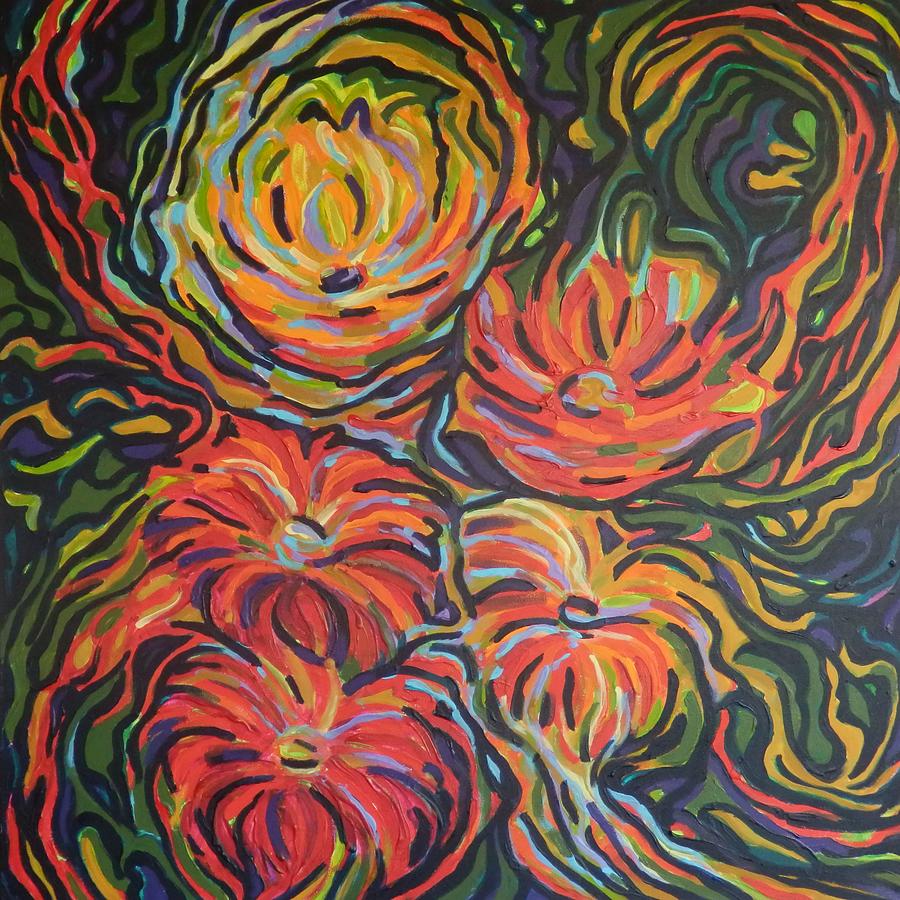In full bloom Painting by Zofia  Kijak