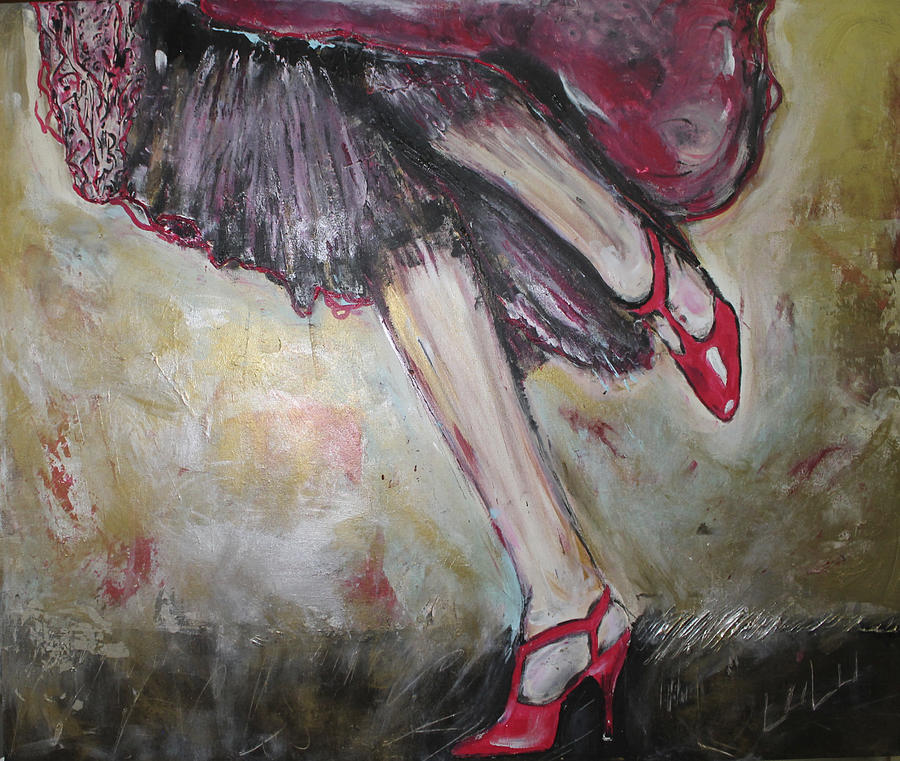 In Her Shoes Painting by Lucy Matta - Lulu - Fine Art America