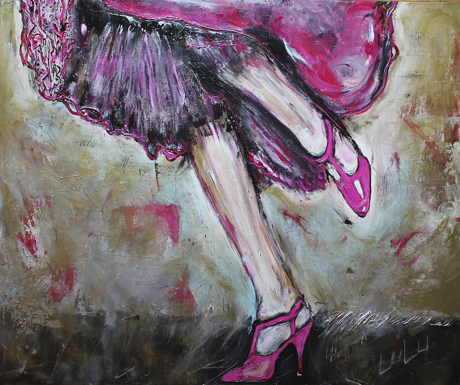 In Her Shoes Too Painting by Lucy Matta