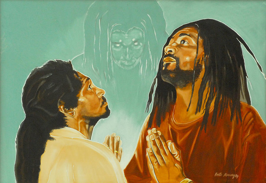 Rastafarians Painting - In His Presence by Belle Massey