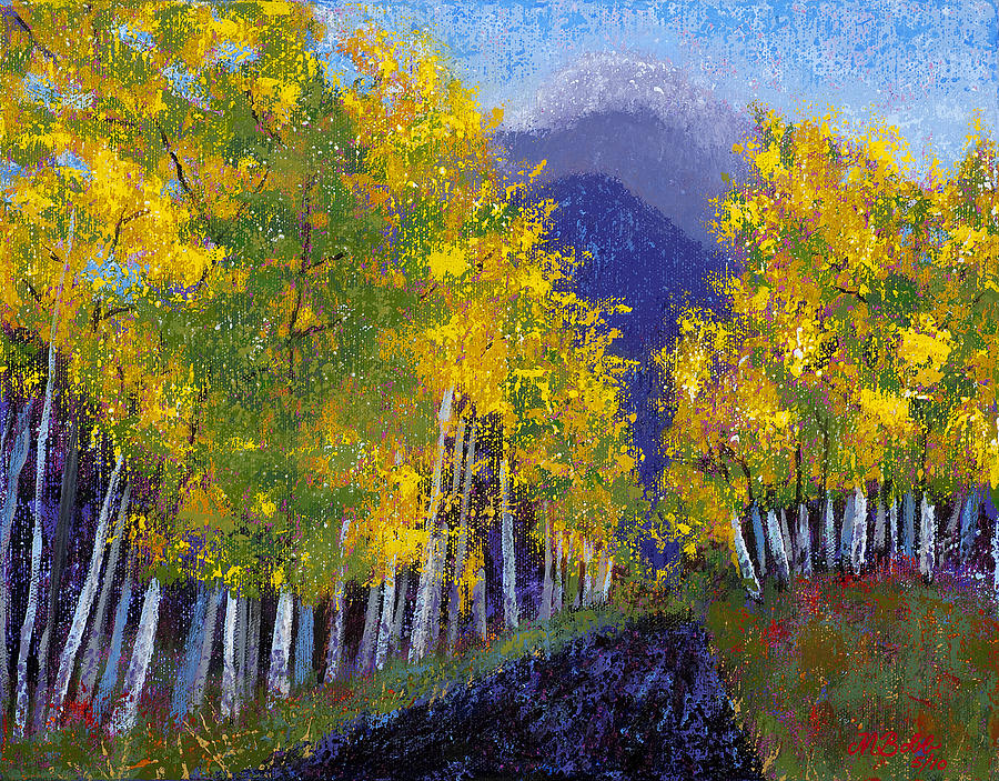 Nature Painting - In Love with Fall River Road by Margaret Bobb Nature Painting - In Love with Fall River Road by Margaret Bobb