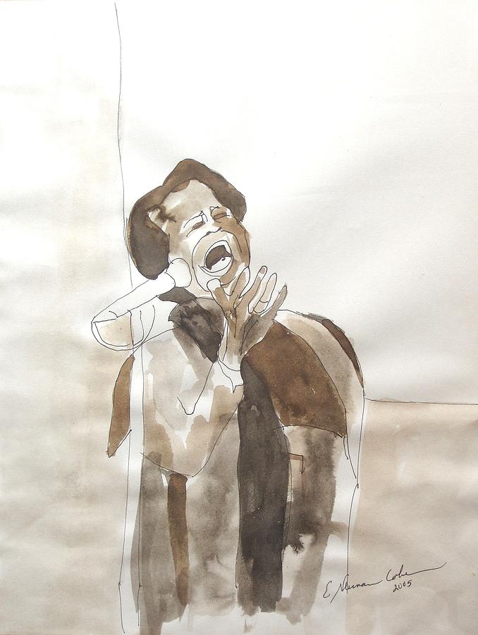 James Brown Painting - In Memorium James Brown by Esther Newman-Cohen