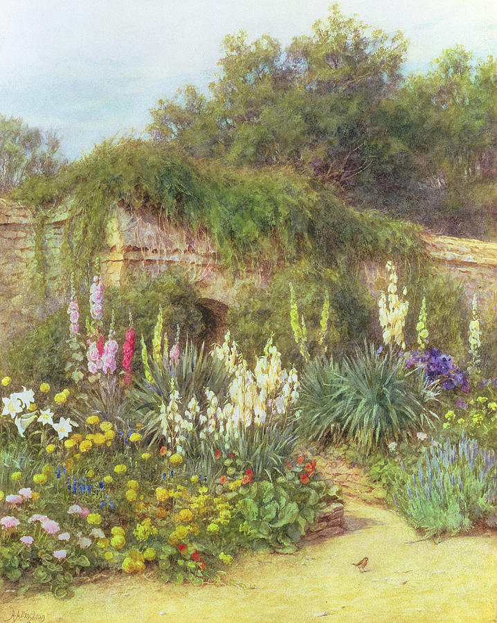 Helen Allingham Painting - In Munstead Wood Garden by Helen Allingham
