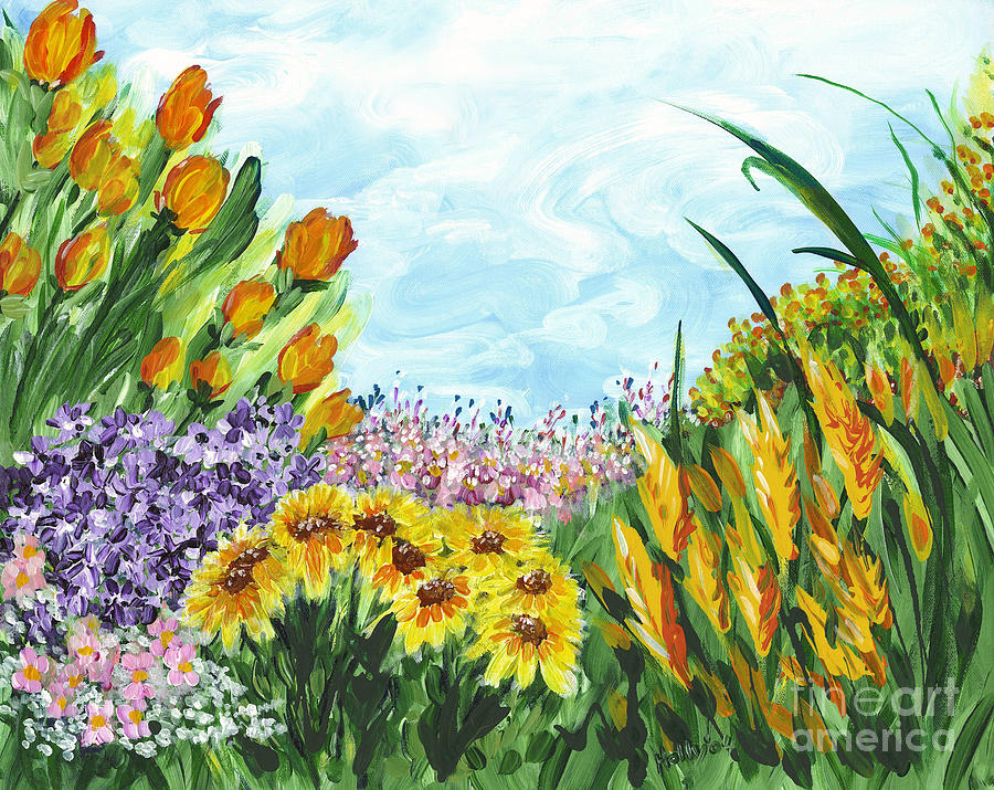 In My Garden Painting by Holly Carmichael