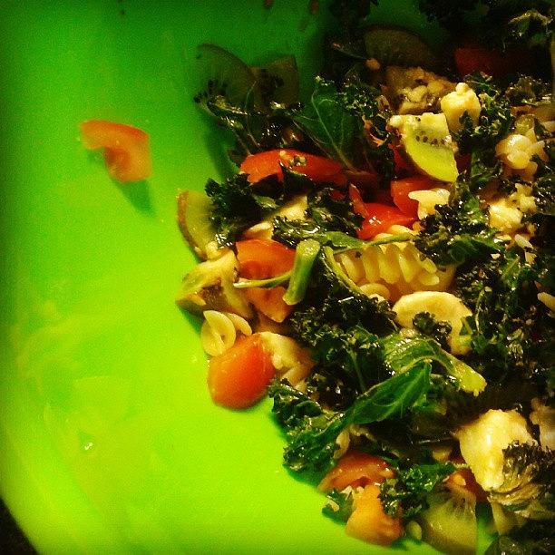 Salad Photograph - In My #salad : Oven Roasted Kale by Hamsini Ravi