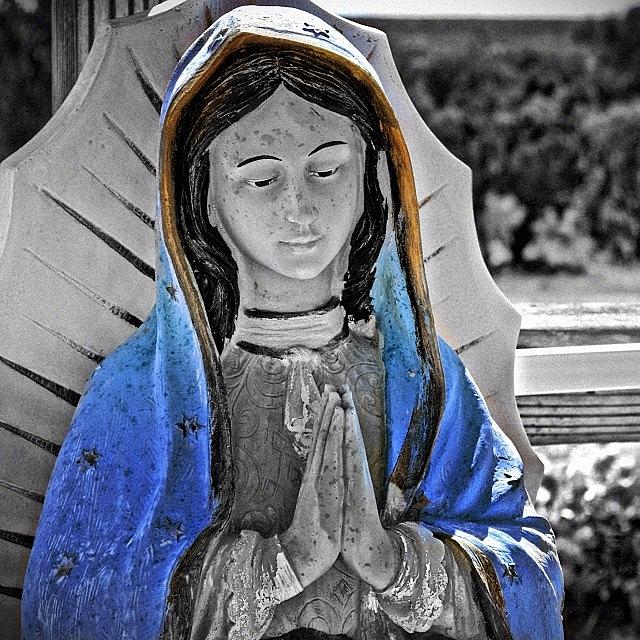 Blue Photograph - In Prayer by Gia Marie Houck Blue Photograph - In Prayer by Gia Marie Houck