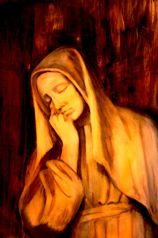 In Prayer Painting by Giorgio Tuscani