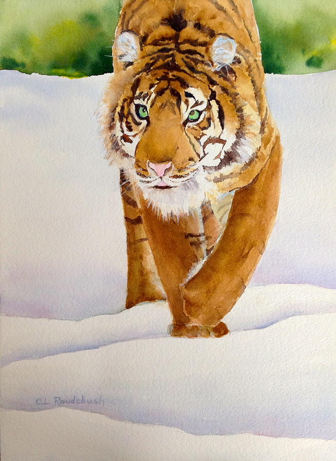 Wildlife Painting - In Search of Dinner by Cynthia Roudebush