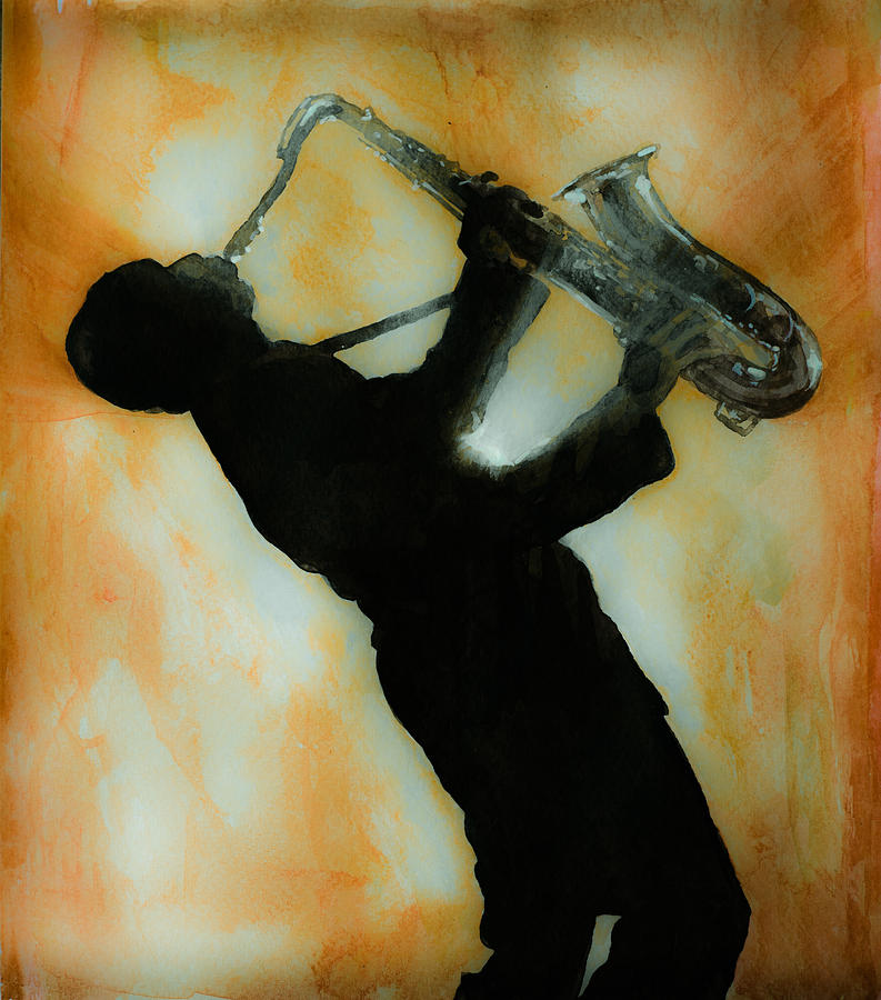Jazz Painting - In shadow... by Laur Iduc