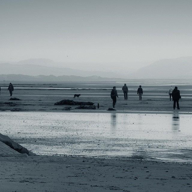 Mountain Photograph - In Silence. .. #monochrome  #beach by Linandara Linandara