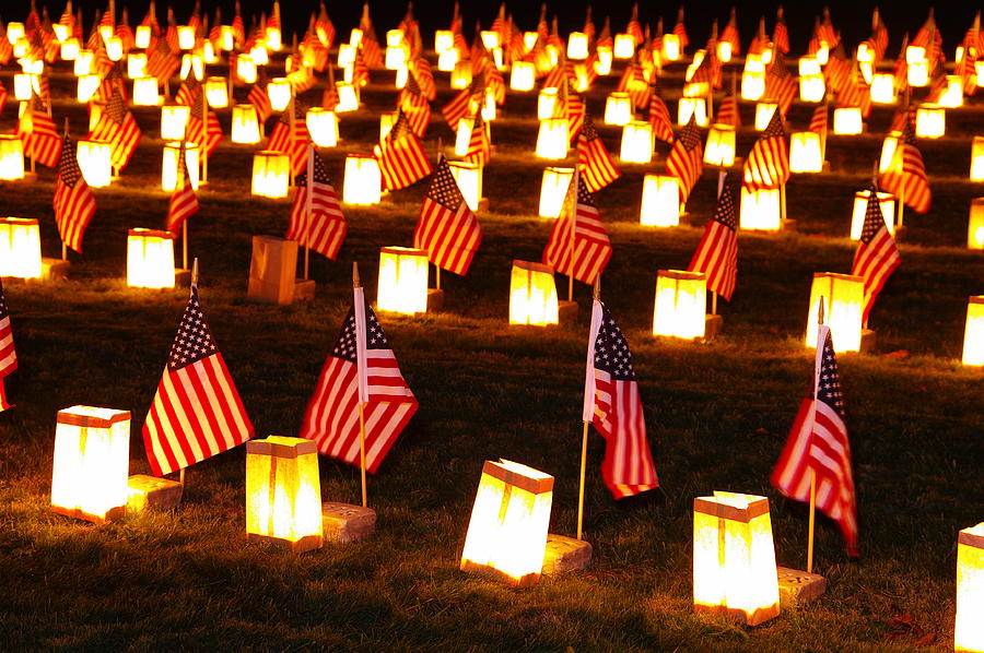 In Solemn Dedication - Gettysburg Illumination Remembrance Day 2012 - A Photograph by Michael Mazaika