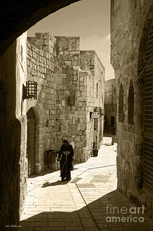 In the ancient streets of Acre Photograph by Arik Baltinester